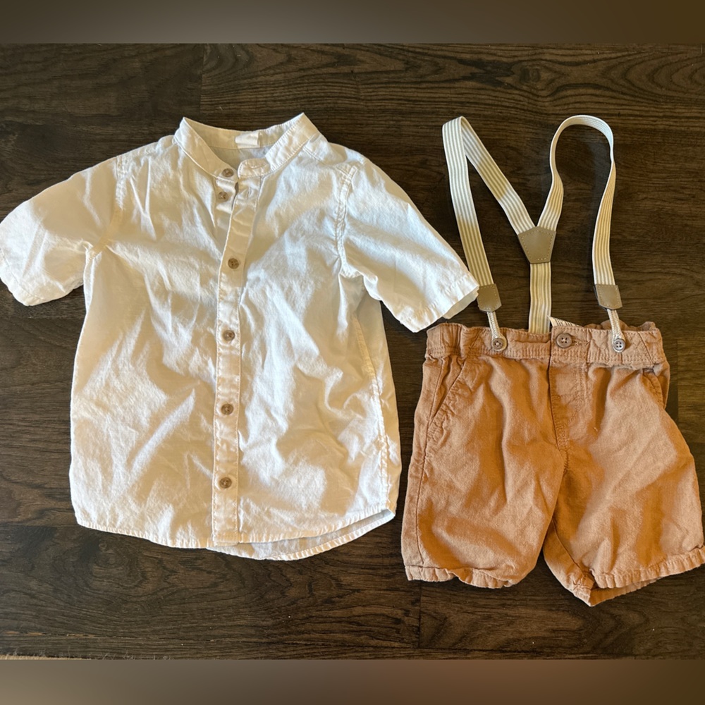 H&M suspender set.  Boys size 3T